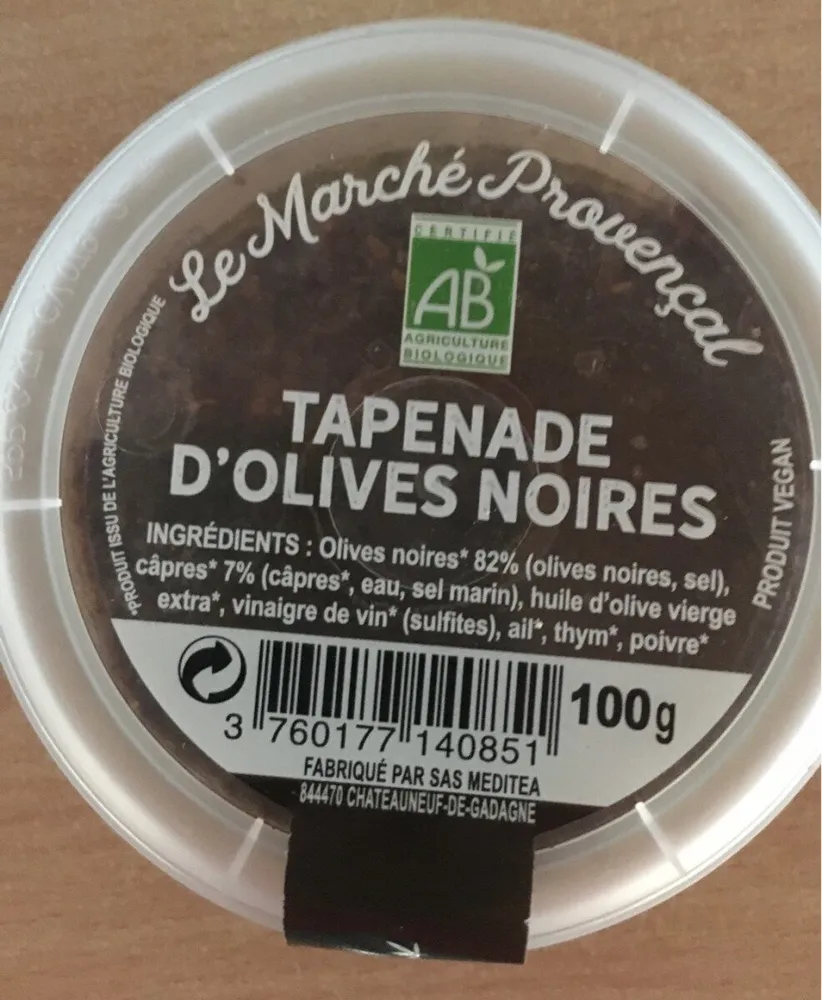 Tapenade d olives noires