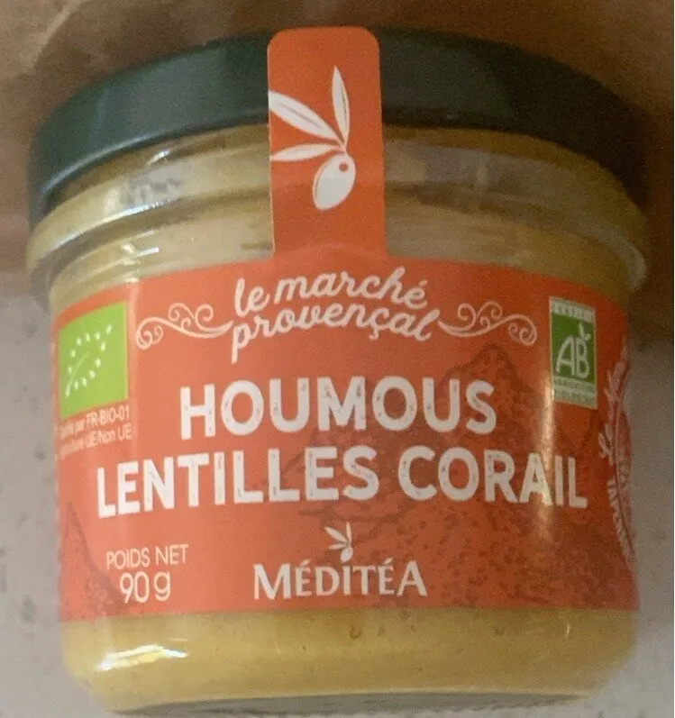 Houmous lentilles corail