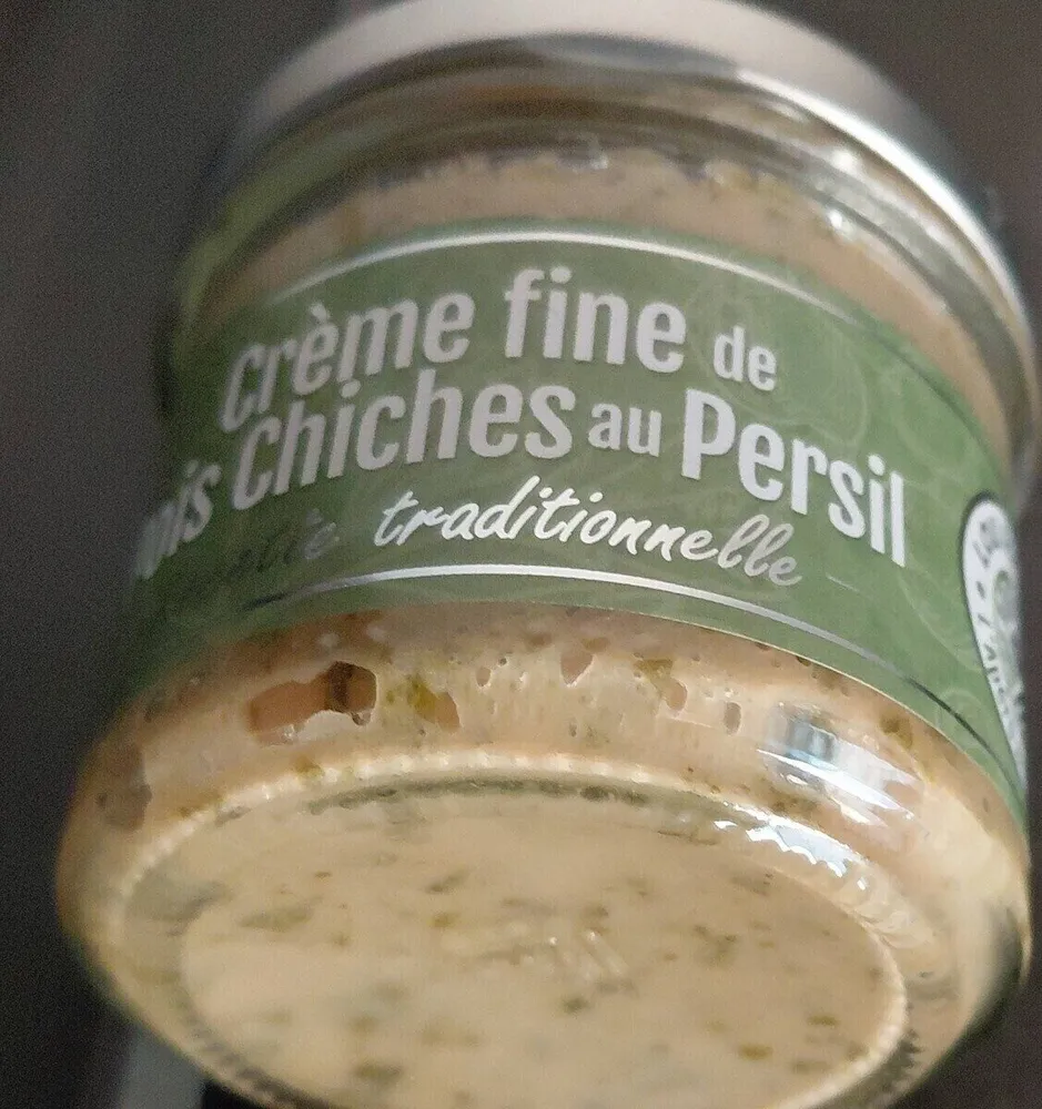 Crème fine de pois chiches au persil