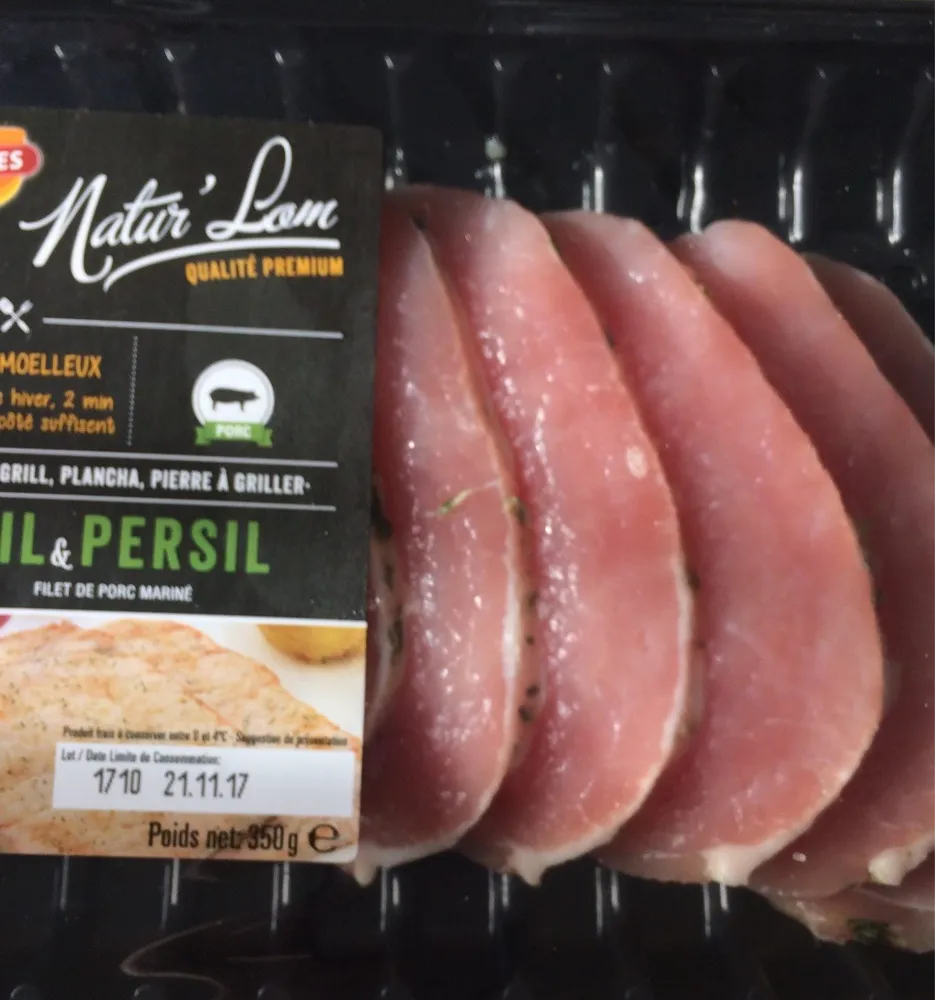 Filet de porc mariné