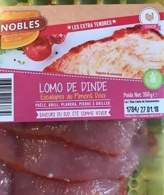 Lomo de dinde escalopes au piment doux