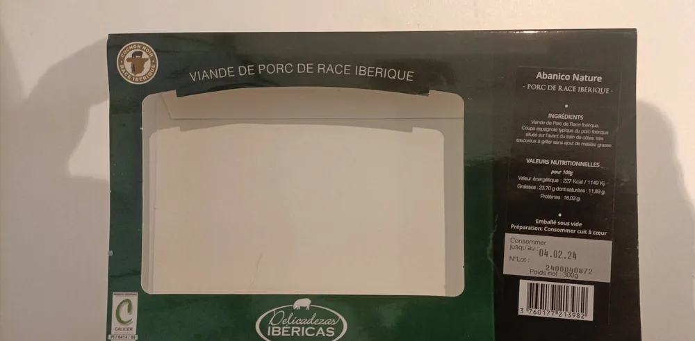 Abanico porc iberique