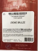 Crème glacée Crème brulée