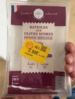 RAVIOLES AUX OLIVES NOIRES PRODUIT ARTISANAL