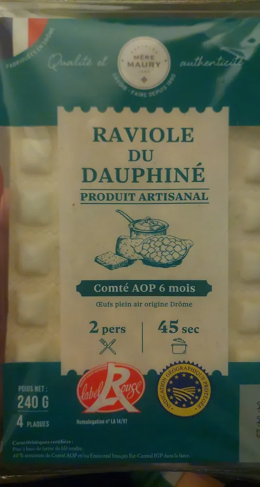 Les ravioles du dauphine