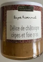 Delice de chataigne cepes et foie gras