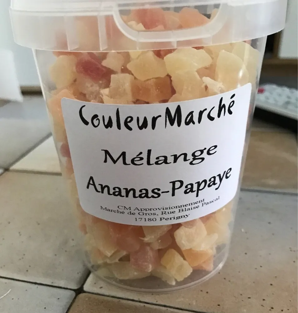 Melange ananas papaye