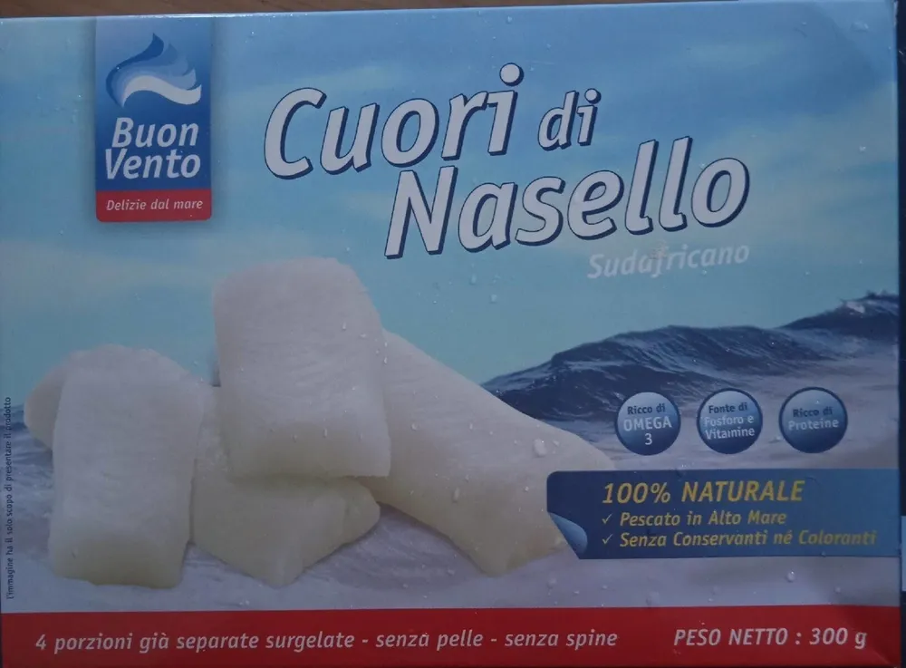 Cuori di nasello sudafricano