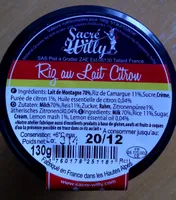 Riz au Lait Citron