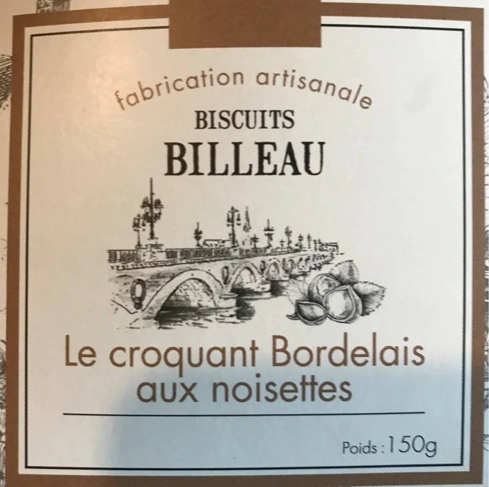 Le croquant Bordelais aux noisettes