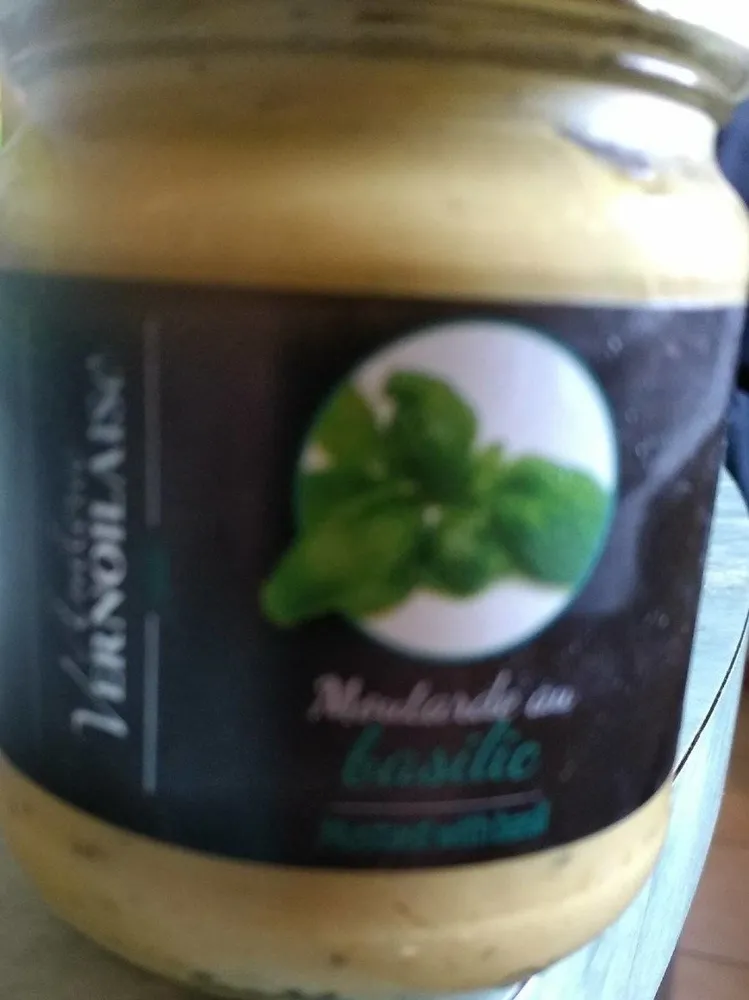 Moutarde au basilic