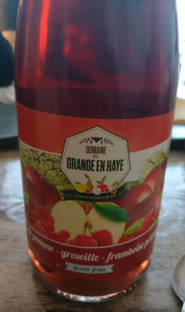 Jus de pomme - groseille - framboise pétillant