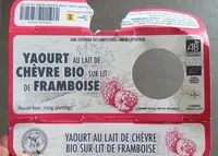 Yaourt au lait de chèvre bio sur lit de Framboise