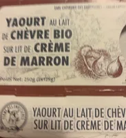 Yaourt au lait de chèvre bio sur lit de crème de marron