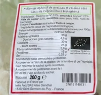 Mélange apéritif de graines et raisins secs