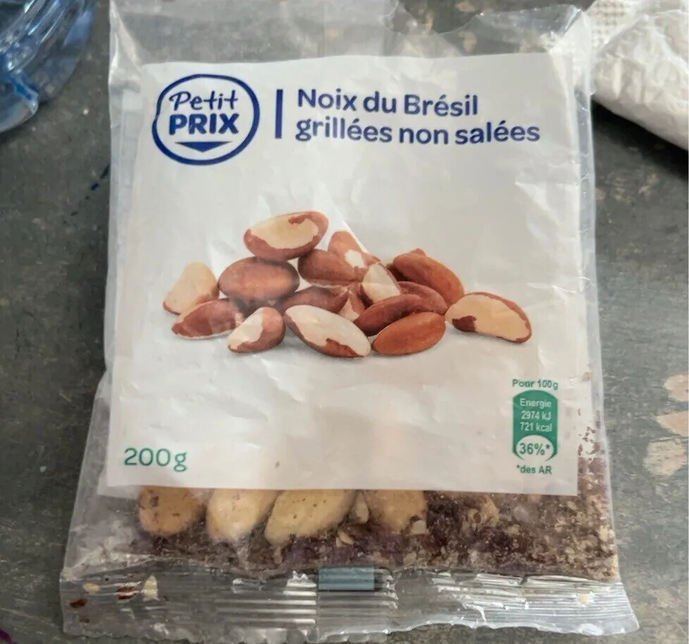 Noix du Brésil grillées non salées