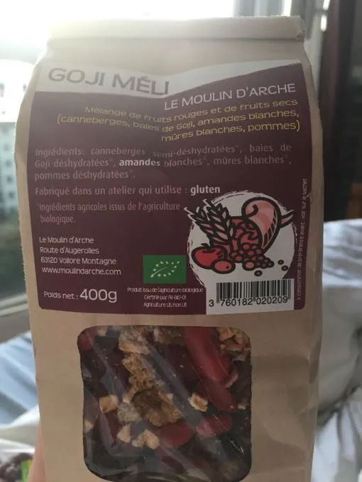 Goji Meli (mélange De Fruits Secs De Canneberges Et De Goji)