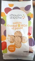 Sablés Cantal AOP et pavot