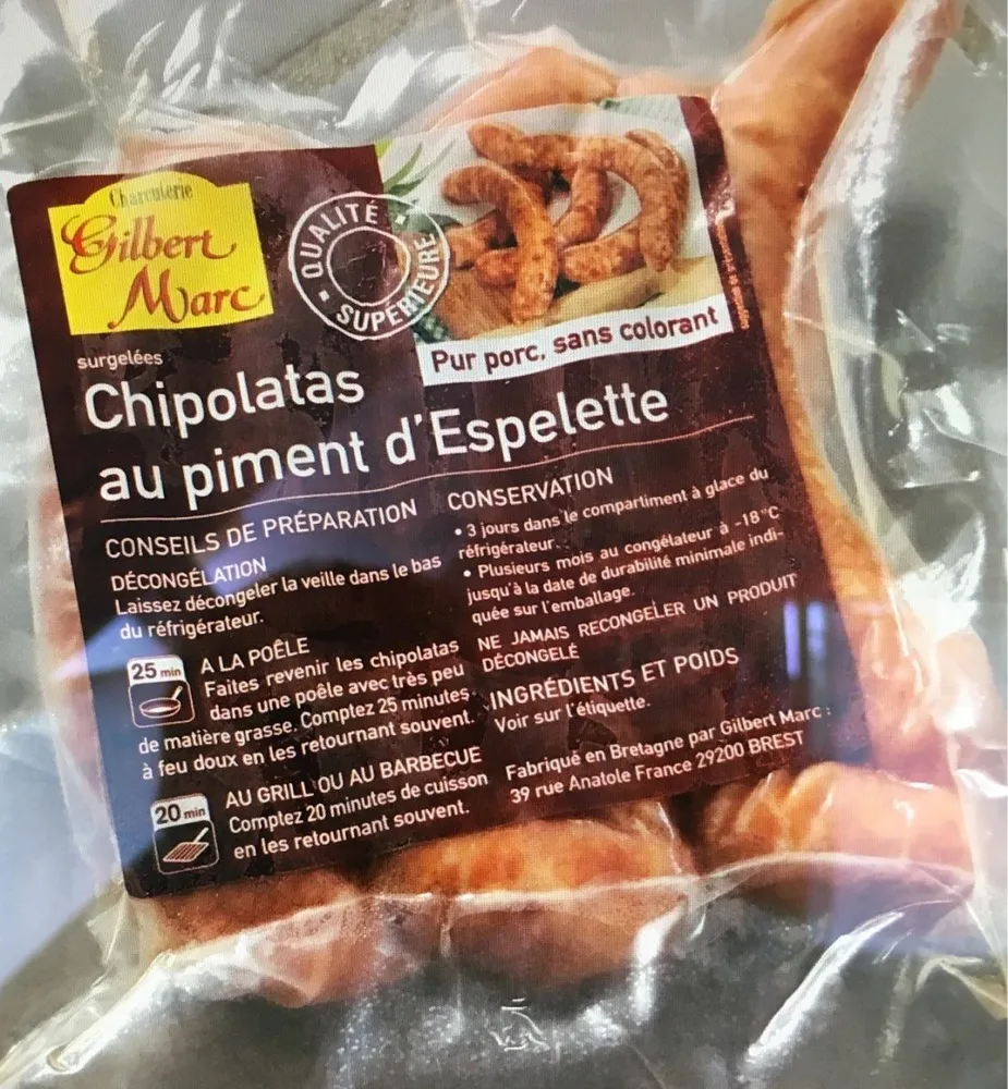 Chipolatas au piment d'Espelette