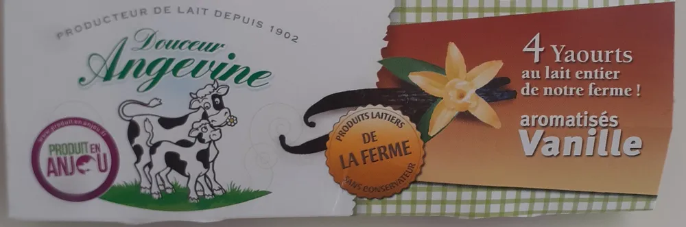 Yaourts aromatisés vanille