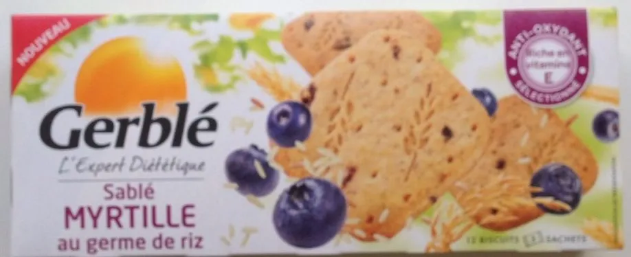 Sablé myrtille au germe de riz