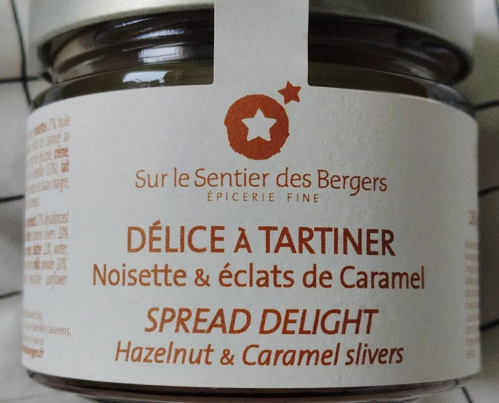 Délice à tartiner (noisette et éclats de caramel)