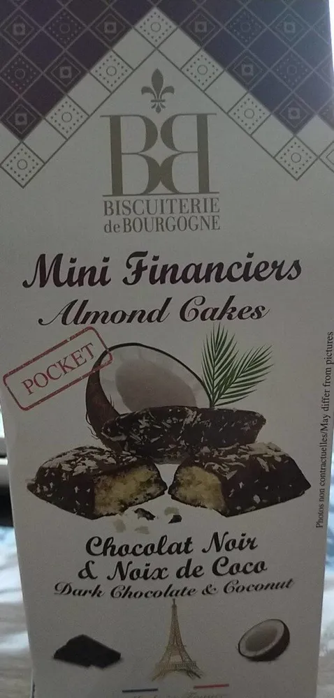 Mini financiers chocolat coco
