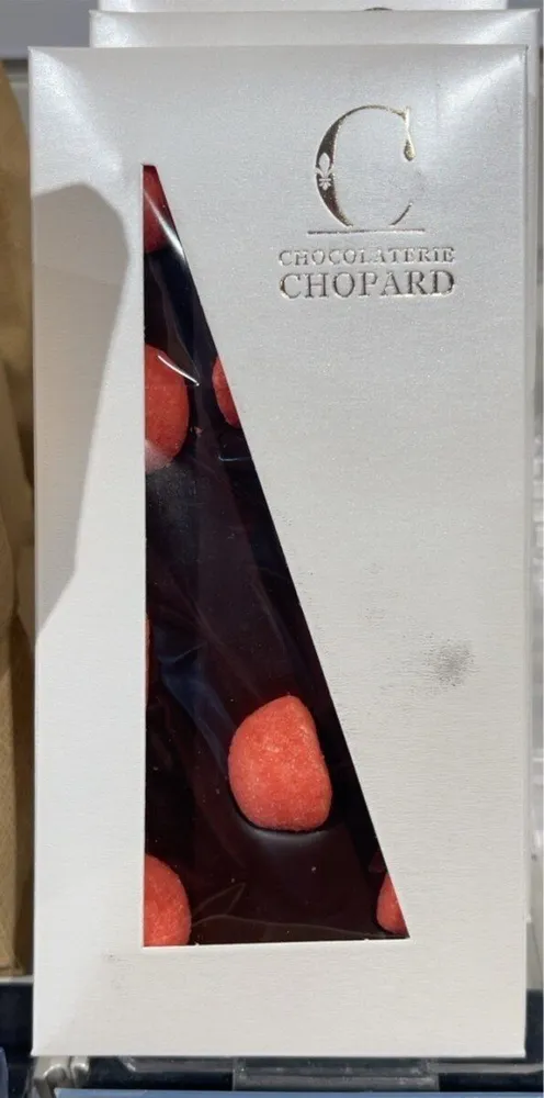 Chocolat noir fraise tagada