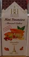Lot de 3 étuis assortis de 120g de mini financiers