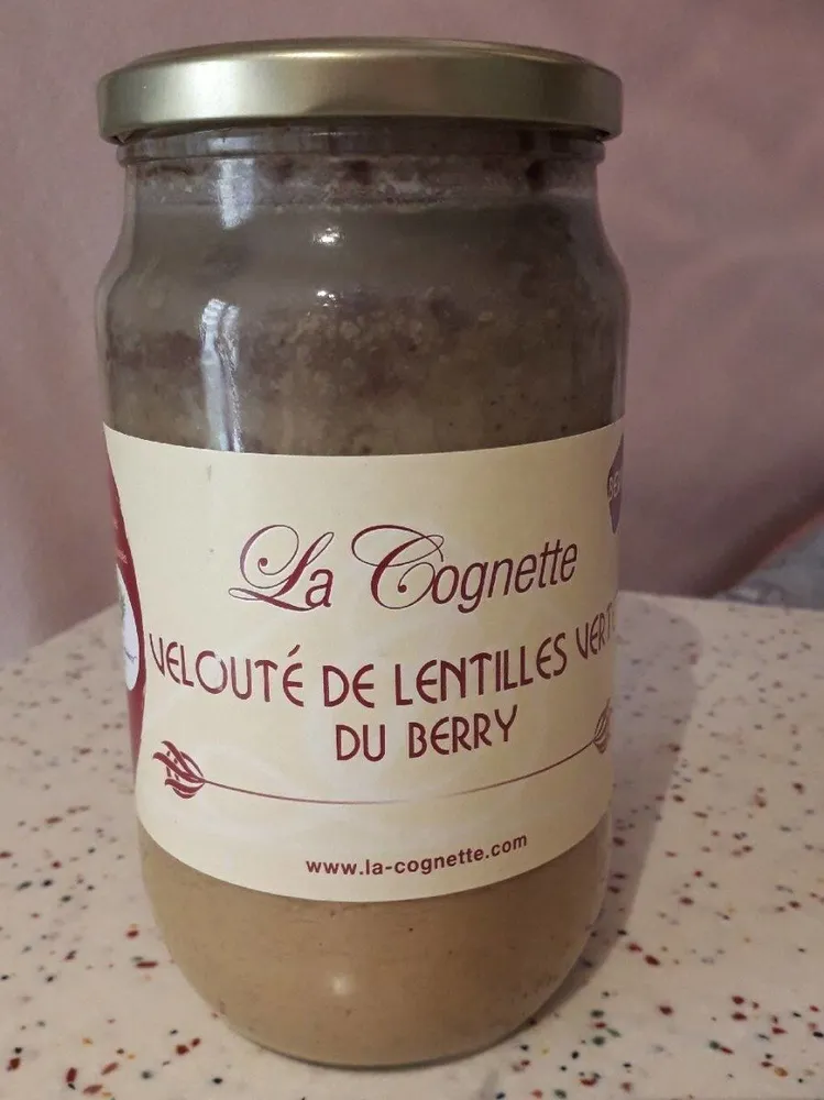 Velouté de lentilles vertes du berry