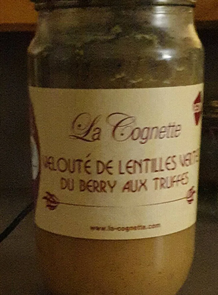 Velouté de lentilles vertes du Berry aux truffe