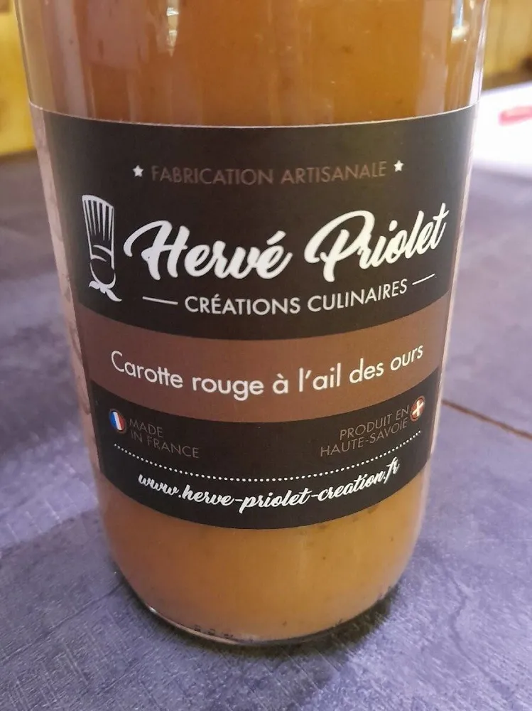 SOUPE DE CAROTTE ROUGE A LAIL DES OURS