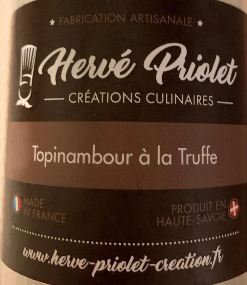 Soupe topinambour a la truffe