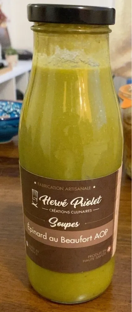 Soupes épinard au beaufort AOP