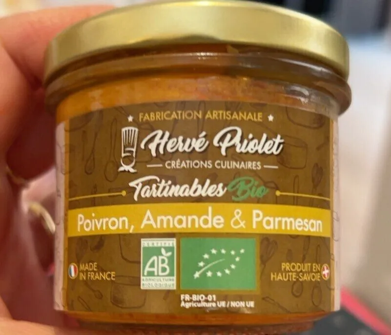 Tartinable poivron amande et parmesan