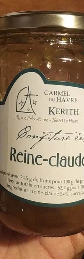 Confiture extra de reine-claude