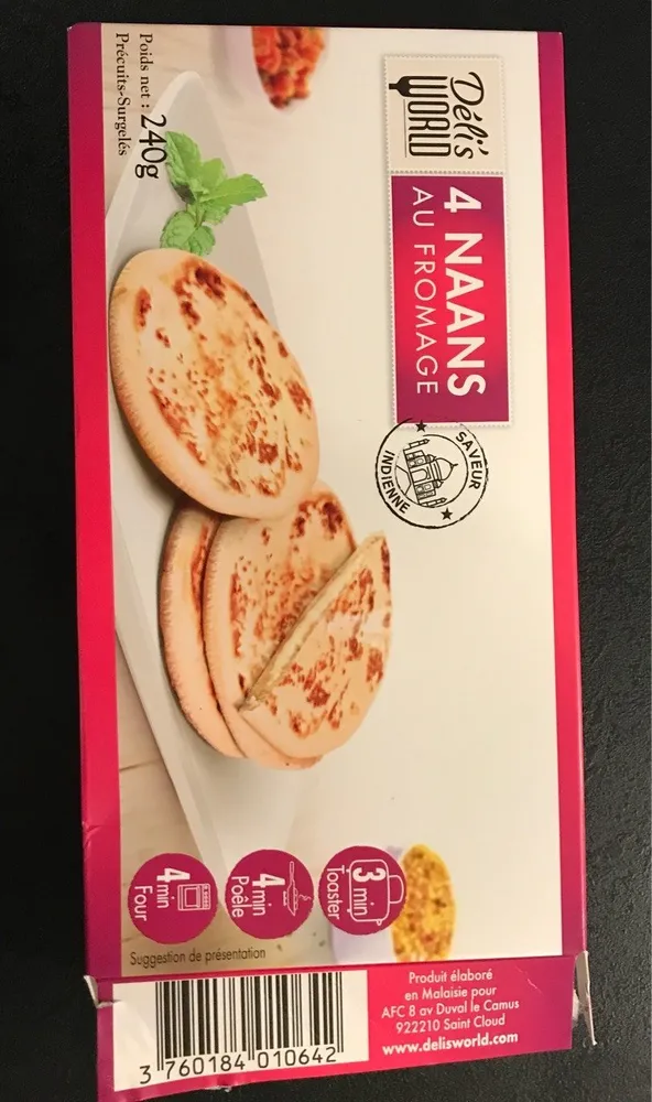 4 NAANS AU FROMAGE
