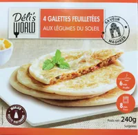 4 galettes feuilletées aux légumes du soleil