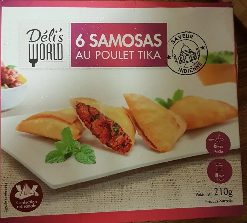 6 Samosas au Poulet Tika