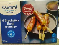 Brochettes boeuf fromage