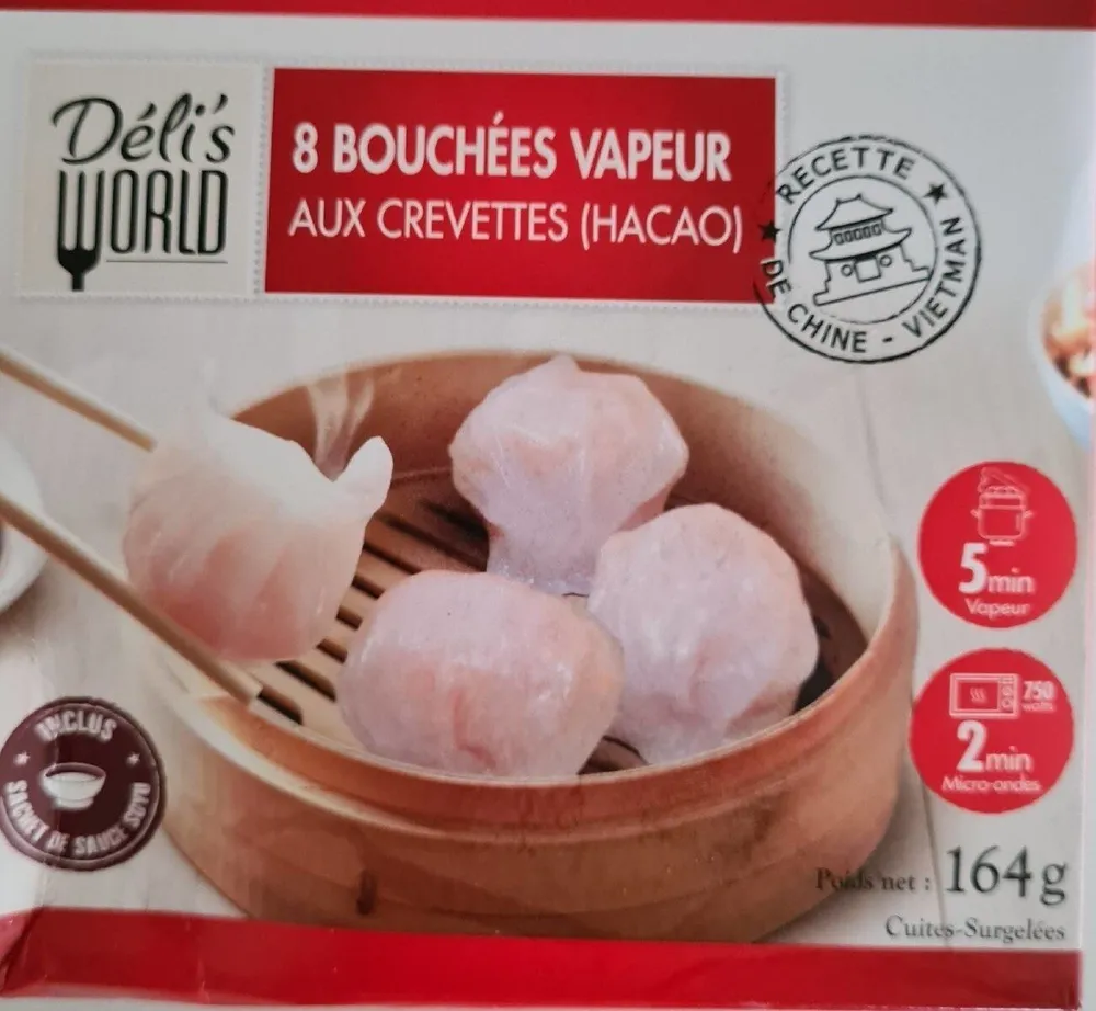 Hacao, bouchées vapeur aux crevettes