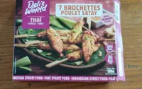 7 brochettes poulet Satay