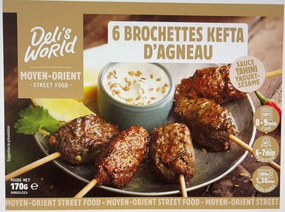 6 BROCHETTES KEFTA D'AGNEAU