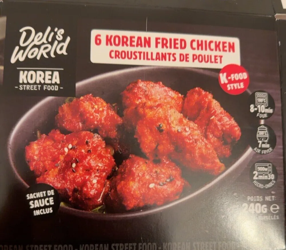 6 KOREAN FRIED CHICKEN CROUSTILLANTS DE POULET