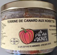 Terrine de canard aux noisettes