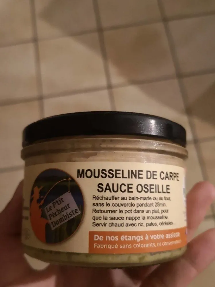 Mousseline de carpe sauce oseille