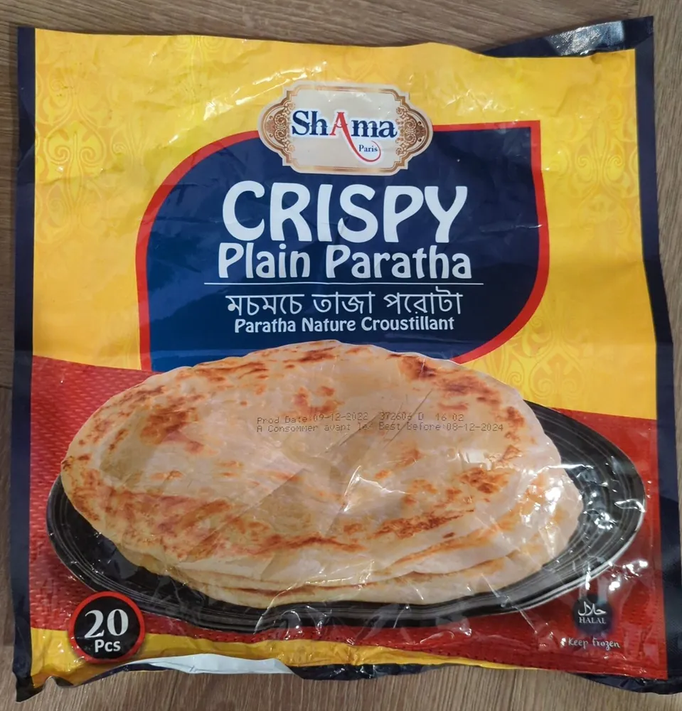 Crispy plain paratha