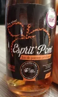 Jus de pomme pétillant  Esprit Pom