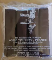 Pâte de fruits enrobée de chocolat