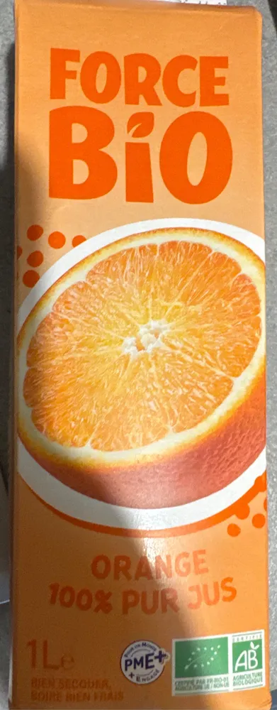 Force bio - Jus d'orange bio avec pulpe (frais)